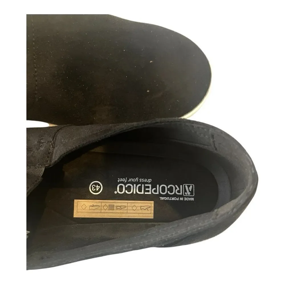 Arcopedico Gal Rec Black Slip On Comfy Walking Shoes Size‎ 43 or 10